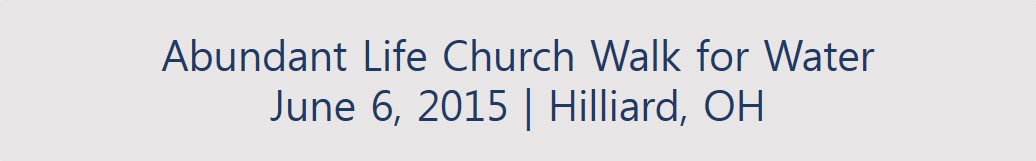 Abundant Life Walk