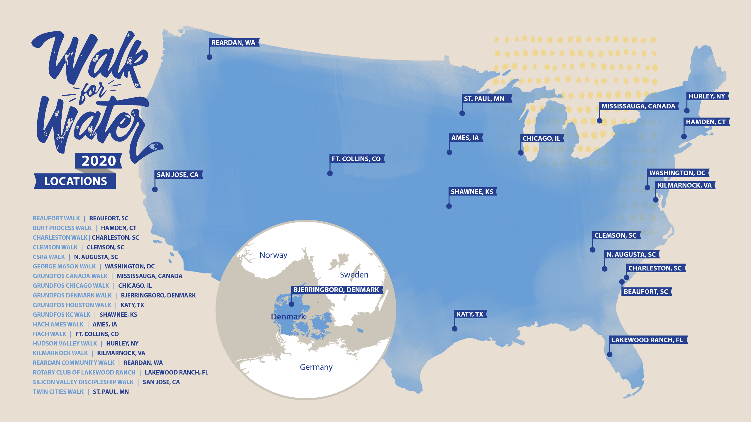 2020 Walk for Water Map